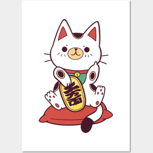 Fortune Cat Posters and Art